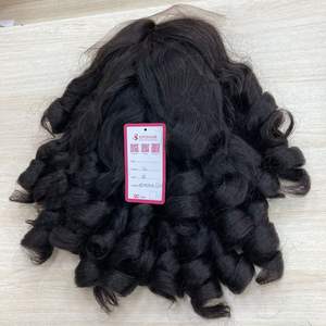 Haute Qualité 20 Pouces Fumia Wave Frontal Perruque 100% Remy Couleur Naturelle Extension de Cheveux - Product Image 2