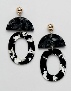 Pendientes geométricos de resina a la moda, joyería de boda cristiana hecha a mano con gancho colorido y aro, abalorio de estilo Ángel - Product Image 6