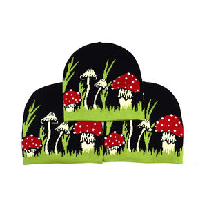 Gorro de Jacquard de Poliéster de Alta Calidad, 100% Poliéster, Estilo Vintage, Gorro de Invierno, Jacquard Liso al por Mayor, Deportivo Informal - Product Image 5