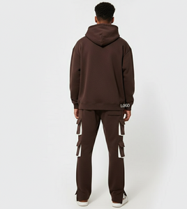 Conjunto Deportivo de Moda Urbana para Invierno |   Conjunto Deportivo de 2 Piezas con Capucha Personalizable al por Mayor para Unisex |   Ropa Deportiva Informal Air Casual - Product Image 3