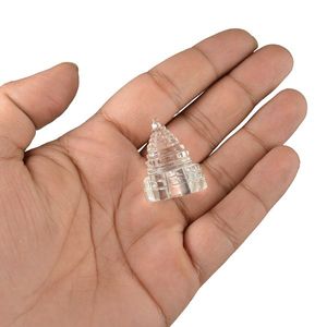 Cristal de Quartz Clair Shree Yantra Sphatik Feng Shui - Product Image 3