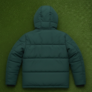 Doudoune à capuche légère 100% polyester personnalisée grande taille Vêtements décontractés Veste à bulles coupe-vent rembourrée en coton pour hommes - Product Image 5