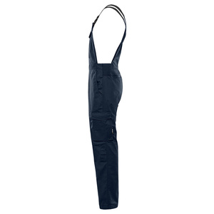 Costume industriel de bavoir global respirant personnalisable bleu foncé pour les pantalons de travail d'été de sécurité des travailleurs de la construction - Product Image 2