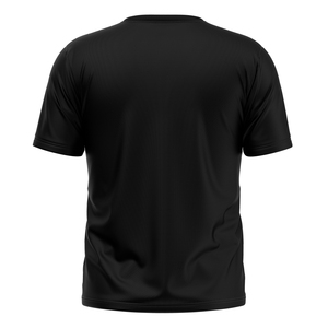 T-shirt pour homme en polyester 100% de haute qualité à séchage rapide et respirant à manches courtes Street Wear noir avec un profit élevé - Product Image 2
