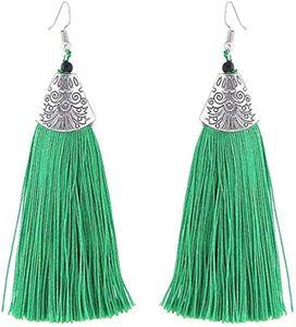 ต่างหูใหม่สุดหรูต่างหูผ้าไหมสำหรับผู้หญิงต่างหูผ้าไหมงานแฮนด์เมดต่างหูผ้าไหมงานปาร์ตี้งานแต่งงานงานตามสั่ง - Product Image 3