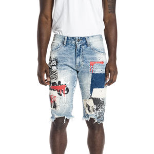 Novedad 2024: Shorts de Mezclilla Casuales de Alta Calidad para Hombre, Estilo Urbano, Corte Recto, Secado Rápido, Transpirables, Moda de Verano - Product Image 1