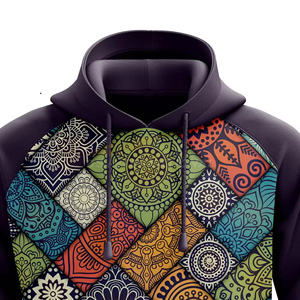 Nouveaux sweats à capuche d'hiver en sublimation, haute qualité, tissu en coton 100% éponge, imprimé, pull à manches longues, unisexe - Product Image 2