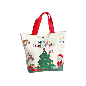 Sac fourre-tout en toile pour cadeau de Noël-Fermeture personnalisée de style classique Utilisation commerciale Fabriqué au Vietnam - Product Image 6
