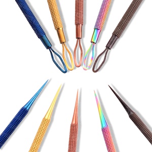 Juego de Herramientas Multifuncionales de Acero Inoxidable para Limpieza de Acné en Salones de Belleza, Extractor de Puntos Negros, Pinzas para Comedones Cerrados, Aguja para Acné - Product Image 4