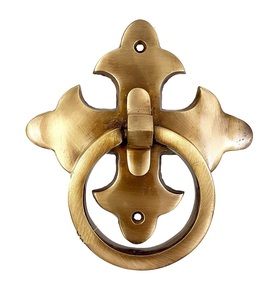 Exportación de accesorios de puerta con recubrimiento de polvo negro personalizados Patrón sólido Nuevo diseño Aldabas de metal Diseño y estilo personalizados - Product Image 4