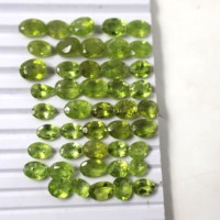 Péridot vert pierre naturelle à facettes poire coupe forme mixte bijoux personnalisés pierre précieuse en vrac 100% véritable péridot vert