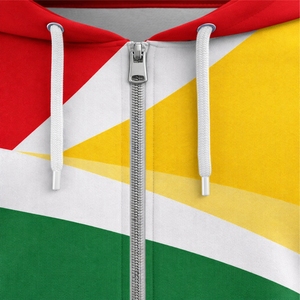 Sweat-shirts pour hommes de marque, vente en gros, logo personnalisé, multicolores, sweat-shirt à capuche surdimensionné avec fermeture éclair, sweat-shirt à capuche uni avec fermeture éclair - Product Image 3