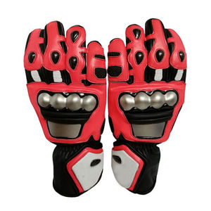 ถุงมือหนังสำหรับแข่งรถมอเตอร์ไซด์ถุงมือแข่งรถหนังวัว - Product Image 1