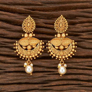 Laterst – grossiste et fabricant de boucles d'oreilles délicates antiques avec placage or mat 212694 - Product Image 2