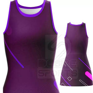 Uniforme de Netball sin Mangas de Color Sólido, Talla Grande, Estampado, Duradero, Último Diseño 2026, Hecho a Medida - Product Image 4