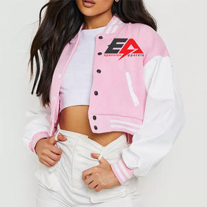 Veste universitaire à manches en cuir de laine pour femmes de marque en peau de mouton respirante pour l'hiver - Product Image 1