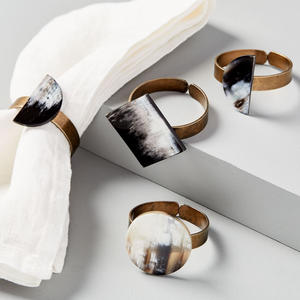 Ronds de serviette en corne de buffle Ronds de serviette en corne de buffle naturels Ronds de serviette en corne de buffle conçus sur mesure Design élégant - Product Image 6