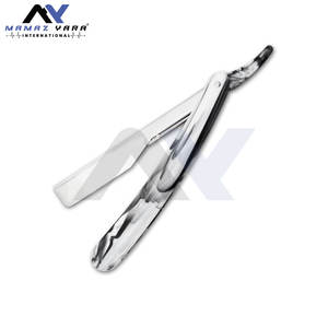 Rasoir professionnel à lame droite en marbre pour barbier, rasoir de salon pour hommes, porte-lame, rasage humide, barbiers, soin à domicile - Product Image 4