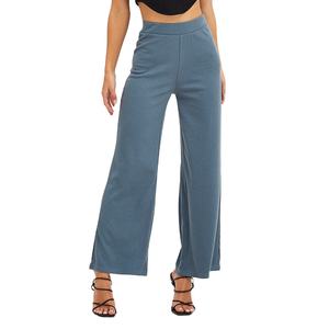 Vente chaude femmes taille haute pantalon évasé personnalisé uni vert Style élastique décoré taille XS pour l'été à Nurak en 2025 - Product Image 5