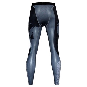 Mallas CrossFit de corte alto para hombre, mallas de compresión de punto para Fitness, pantalones con ropa de artes marciales, mallas MMA de marca - Product Image 2
