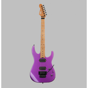 Guitare électrique 22 frettes, frettes en nickel-argent de taille moyenne, corps en peuplier, manche en érable torréfié, tremolo Floyd Rose, CS260 - Product Image 3