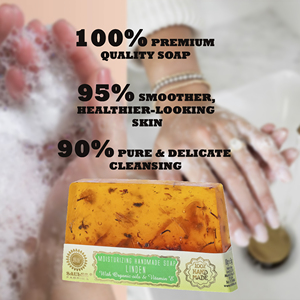 Jabón Herbal de Tilo con Fórmula Botánica, Marca Privada OEM ODM, 80g, Cuidado Suave, Limpiador Calmante para Piel, Lavado Corporal y Facial - Product Image 2