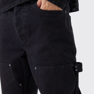 กางเกงยีนส์ขายาวสำหรับผู้ชายกางเกงทรงสลิมฟิตกางเกงยีนส์ขายาวเทรนด์ยืดผ้ายีนส์แบบปรับแต่งได้สำหรับ2025 - Product Image 5