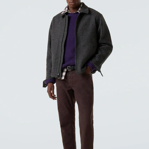 OEM/ODM Vestes pour hommes de qualité supérieure sur mesure Vestes pour hommes College Letterman Varsity Veste 100% coton et laine pour homme - Product Image 2