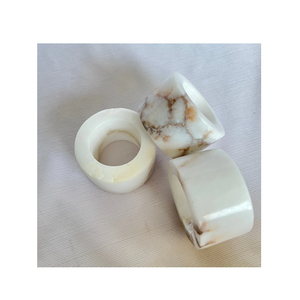 Best Quality Marble Napkin Ring Holder Unique Shape Table Decoration Office <b>Wedding</b> Use Manufactured in India - Product Image 4