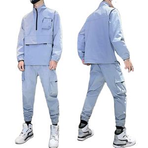 Survêtement unisexe en coton pour homme, coupe-vent de sport respirant avec logo personnalisé, idéal pour le fitness, collection 2026 - Product Image 5