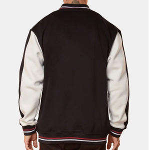 Veste universitaire pour homme en hiver, design personnalisé, durable, avec col montant et logo sur le devant, à capuche, respirante et coupe-vent, de la meilleure qualité - Product Image 3