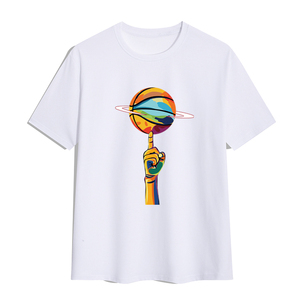 Camisetas Unisex de manga corta 100% algodón personalizadas para hombre, camisetas con estampado Digital antiarrugas con estampado de cuello redondo para hombre - Product Image 5