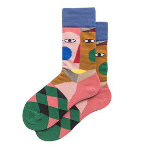 Nuevos calcetines de patrón divertido en colores vibrantes, ajuste suave y elástico, ideal para regalar, uso diario y expresión de moda, diseños únicos - Product Image 2
