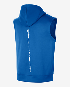<b>Men's</b> <b>Sleeveless</b> Summer Tank Tops Custom Logo Blank Design Polyester Hooded Vest with <b>Hoodies</b> & Sweatshirts - Product Image 3
