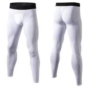 Leggings de sport pour hommes en sublimation de compression, coton/bambou, antibactérien, respirant, taille élastique pleine longueur, vente en gros - Product Image 2