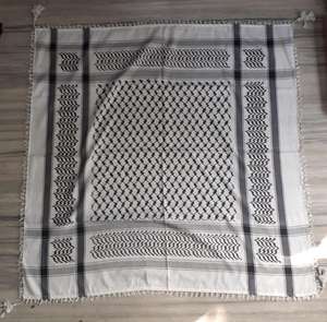 Saudi Arabia <b>Men</b> Autumn Embroidered Acrylic Shemagh Omani Masar Prayer Keffiyeh <b>Bandana</b> Scarf Shawl Muslim Apron 540g/pieces - Product Image 5