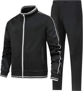 Ensemble de survêtement de sport pour hommes, fabrication OEM ODM, ensemble athlétique Power Fit conçu pour l'entraînement, confort et vêtements de rue modernes - Product Image 2