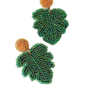 Moda creativa occidental verde Cactus bordado con cuentas diseño hecho a mano Unisex pendientes de gota estilo bohemio colores personalizados - Product Image 1