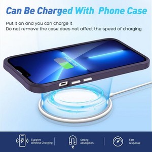 เคสกระจกกันรอยเลนส์โลหะสำหรับ iPhone 15 Pro Max 6.7 นิ้ว พร้อมวงแหวนแม่เหล็ก สีแดง - Product Image 4