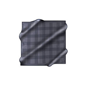 ผ้าพันคอผ้าไหมแอนทราไซต์ผ้าทอลายทแยงลายเสือดาววินเทจและลายจุด - Product Image 1