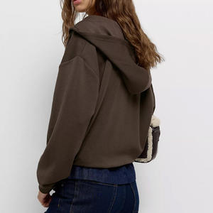 Intérieur en polaire douce à manches longues pour la chaleur et le confort Fermeture à glissière Style Coupe décontractée Impression et broderie de logo personnalisé Chaud 2026 - Product Image 3