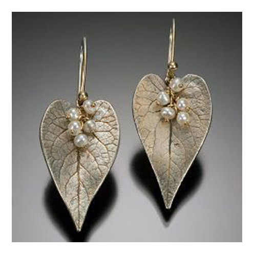 Boho Chic Brass Earrings Handmade Vintage Inspired Geometric & Heart Drop Design Perfect for Nature & Retro Jewelry Lovers