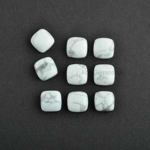 Haute qualité 100% naturel lisse blanc Howlite Turquoise calibré pierre précieuse en vrac pour la fabrication de bijoux par grossiste indien en vrac - Product Image 1