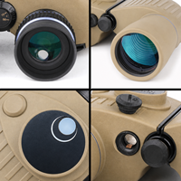 Jumelles 10x50 étanches IP67, vision nocturne faible luminosité, prisme BAK4, boussole intégrée avec réticule de télémétrie pour la chasse et la navigation