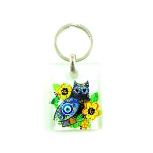 Llavero de Cristal con Ojo Turco Moderno DAFNI BIG PAZAR - Regalo Promocional Novedoso - Product Image 3