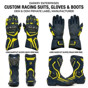 Traje de Cuero Personalizado para Motociclismo de Competición, Equipo de Pista OEM, Ropa Protectora de Cuero Vacuno Perforado para Motociclistas - Product Image 4