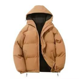 เสื้อแจ็คเก็ตพัฟเฟอร์บุผ้าฝ้ายทรงสลิมสไตล์เกาหลีสำหรับผู้ชาย ฤดูหนาว ปี 2026 คอตั้ง สีพื้น เสื้อโค้ทกันหนาว - Product Image 4