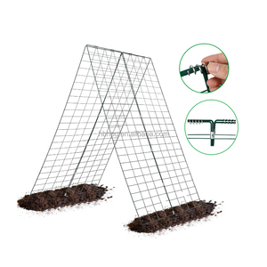 Treillis de concombre pliable 34 "W X 48" L treillis à cadre en A, support de plantes grimpantes lit surélevé - Product Image 3