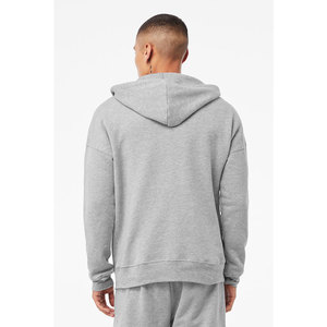 Bella + Toile impression personnalisée blanc sweat à capuche zippé mode unisexe éponge polaire dtm sweat zippé intégral pour l'impression DTG - Product Image 5