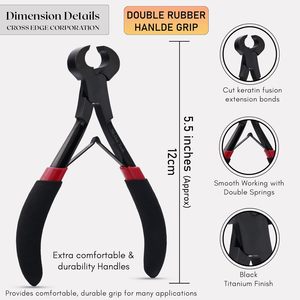 Outil de dépose de kératine en acier inoxydable personnalisable, pince pour extensions de cheveux de 12 cm avec poignées ergonomiques pour un confort optimal - Product Image 3